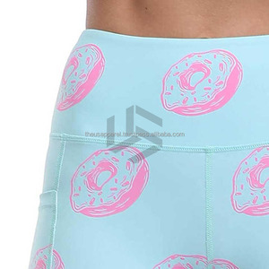 Shorts Deportivos de Cintura Alta, Transpirables, Compresivos, Anti-Transparencias, Ajustados, para Mujer, Tallas Grandes, para Gimnasio, Running, Pilates, Yoga - Product Image 2