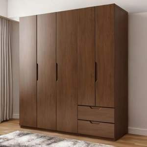 Armoire coulissante sur mesure JY Project RTA en bois, finition mélamine moderne européenne pour chambre à coucher et hôtel, système de dressing personnalisé - Product Image 3