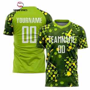 Ensemble de maillot de football pour homme adulte, col en V, manches courtes, léger, séchage rapide, respirant, polyester, sublimé - Product Image 4