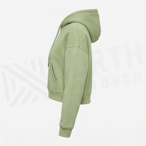 Sweat-shirt court en polaire pour femme, imprimé, streetwear, pull à logo frontal, vêtement d'hiver écologique, vêtements de haute qualité - Product Image 3