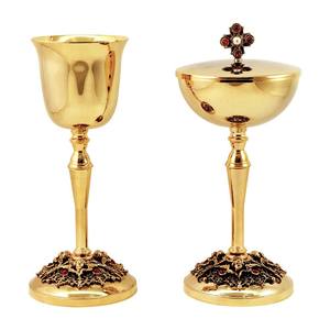 Ciborio de oro y estaño de alta calidad, personalizado con relieve, hecho a mano con latón de alta calidad, regalo para iglesia. - Product Image 4