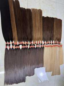Vente en gros d'extensions de cheveux humains vietnamiens AZURA Company Super Bone Straight avec des styles lâches de vagues profondes et de boucles - Product Image 4