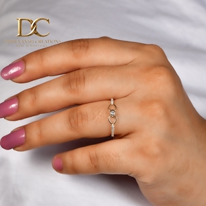 Fine Luxury 14KT Solid Gold <b>Ring</b> with Lab Grown <b>Diamond</b> Women's Wedding & Party Jewelry Wholesale Manufacturer - Product Image 5