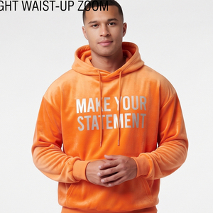 Men's Velvet <b>Tracksuit</b> Set Hoodie Pants Custom Printed <b>Velour</b> <b>Tracksuits</b> Men Loose Fit Velvet Winter Track Suit Mens - Product Image 4