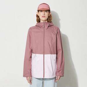 Wholesale Solid Color Full Zip <b>Windbreaker</b> Jacket for <b>Women</b> Breathable and Windproof Rain Jacket Recycled Material - Product Image 1