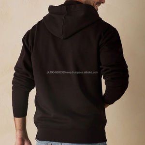 Fleece Quarter Zip Hoodie para hombres de algodón orgánico Sudaderas con capucha para hombres Sudadera personalizada con capucha Mens Street Wear Hoodies - Product Image 6