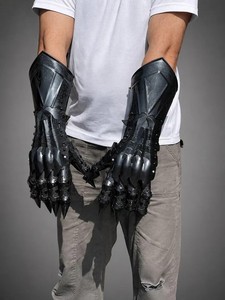 Guantelete Medieval de Acero, Guantes de Nazgûl, para Disfraz de Guerrero Caballero, Impresión por Transferencia Térmica, Marco Enterprises - Product Image 5