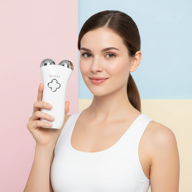 Face Neck Skin Lifting Beauty Machine Microcurrent Facial Massager Skin Care Device OEM