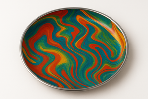 Plateau de service décoratif en laiton artisanal, design paon de luxe, plateau de qualité supérieure, artisanat indien, vaisselle, décoration de la maison, article cadeau - Product Image 3