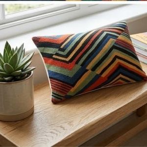 Housse de coussin rectangulaire à motif géométrique, style bohème, tissée, fabriquée en Inde, prix de gros - Product Image 5