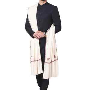 Châle en laine pour homme, long, léger, de haute qualité, chaud pour l'hiver, respirant, doux, traditionnel, classique, châle en pure laine, OEM - Product Image 3