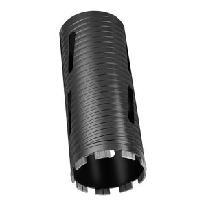 Punta diamantata per carotaggio a secco da 4 pollici di diametro, profondità di foratura 9-1/2 pollici, filettatura interna 5/8-11, 3 punte per muratura e cemento - Product Image 1