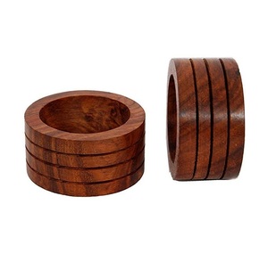 Porte-serviettes en bois écologiques, durables et multifonctionnels, de style moderne et luxueux, pour les mariages, les banquets, les restaurants, les dîners en famille - Product Image 3