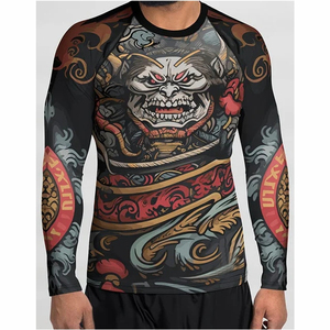 เสื้อรัดกล้ามเนื้อ BJJ แบบระบายอากาศได้ดี ประสิทธิภาพสูง สำหรับการฝึกซ้อมและการแข่งขัน ผลิตจากวัสดุสแปนเด็กซ์/โพลีเอสเตอร์ แห้งเร็ว - Product Image 1