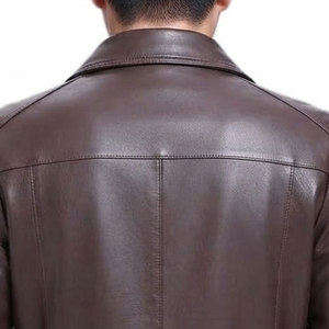 Wholesale Genuine <b>Leather</b> <b>Jackets</b> For <b>Men</b> Custom <b>Leather</b> <b>Jacket</b> <b>Men</b> Best Material Custom Made Windproof <b>Jackets</b> - Product Image 5