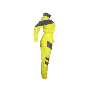 Women Yellow Sporty <b>Jumpsuit</b> 2 Piece <b>Shorts</b> Set Quick Dry Spandex/Nylon Sleeveless Knee Length - Product Image 4
