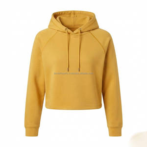 Sudadera Corta con Capucha para Mujer, Sudadera Corta con Capucha para Dama, Estilo Casual Urbano, Moda, Logotipo Personalizado, OEM, Venta al por Mayor de Fábrica - Product Image 1