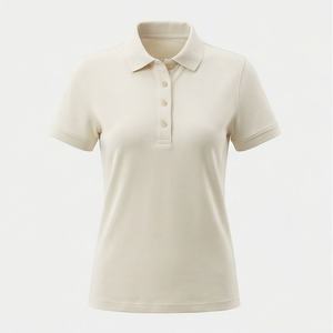 Camiseta Polo para Mujer, Diseño Liso Personalizado, Hecha con Materiales Transpirables de Calidad, Tallas Grandes, Ropa Deportiva Cómoda y a la Moda - Product Image 1