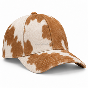 Unisex 6-Panel Hair Hide Canvas Baseball Cap <b>Animal</b> Brown White Cotton Fitted Casual Four Seasons <b>Hat</b> High Quality Common - Product Image 5