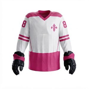 Conjunto de Uniforme de Hockey sobre Hielo Personalizado con Nombre de Equipo por RIVIAN ATLANTIC, con Impresión por Transferencia de Calor, Manga Larga, 100% Poliéster para Hombre - Product Image 6