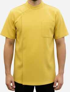 เสื้อช่างตัดผมแบบอุตสาหกรรม - ดีไซน์กระดุมแป๊กด้านข้างแบบซ่อน - ชุดช่างมืออาชีพป้องกันเส้นผมติด พร้อมกระเป๋า - Product Image 2