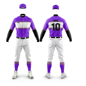 <b>Baseball</b> Uniform Custom Jersey Pants <b>Set</b> Breathable Polyester Fabric Lightweight Quick Dry Sublimated Printing Team Sportswear - Product Image 4