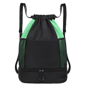Custom Logo Fitness <b>Drawstring</b> <b>Bag</b> for Men Women New <b>Waterproof</b> Folding Travel Gym Sport Backpack Polyester for Basketball - Product Image 3