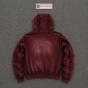 MODERN HIDDEN TRUTH MAROON ZIP UP HOODIE FOR MEN OVERSIZED STREETWEAR TRENDY STREET STYLE ZIP HOODIE MODERN CASUAL SOFT COTTON G - Product Image 6
