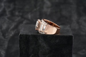 Hot Selling VVS Moissanite 925 Sterling <b>Silver</b> <b>Ring</b> Gold Plated Diamond Test Passes Fine Jewelry <b>for</b> <b>Men</b> & Women HipHop Style - Product Image 2