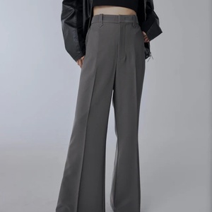 Pantalones Casuales Holgados para Mujer, con Cordón Ajustable, Color Sólido, Cintura a la Moda, Pantalones Anchos Casuales - Product Image 3
