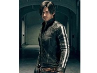 Veste en cuir véritable Leon Kennedy Resident Evil, veste de cosplay pour motards, pour hommes