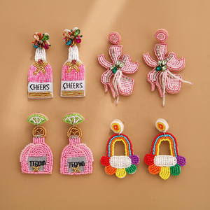 เครื่องประดับทำมือ น้ำหนักเบา ปรับแต่งได้ หลายสี สไตล์โบฮีเมียน สำหรับผู้หญิง ประดับด้วยลูกปัดแก้ว เหมาะสำหรับสาวๆ ใส่ไปทะเล แฟชั่นขายส่ง ฤดูร้อน งานฝีมือสุดคลาสสิก - Product Image 3