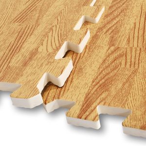 Fournisseur en gros OEM accepté matériau écologique mousse EVA emboîtement tapis de jeu laminage (motif bois-chêne) anti-dérapant - Product Image 4