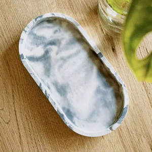 Elegante Bandeja de Resina Epoxi para Servir y Almacenar Joyas, Bandeja de Vanidad, Accesorio de Baño, Plato Moderno de Lujo para Decoración de Mesa - Product Image 6