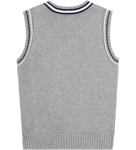 Premium Breathable Sleeveless Knit Cardigan Men's Button Up V-Neck Sweater Vest High-End European Fashion <b>Tops</b> - Product Image 6