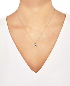 Collier pendentif en nacre et émail Evil Eye 18 "en or 10k | Macy's - Product Image 2