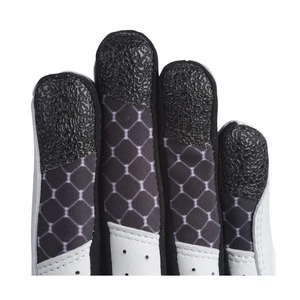 Guantes de cuero de dedo completo con patrón hexagonal blanco y negro, antideslizantes y transpirables para deportes, guantes unisex para bateo de béisbol - Product Image 6