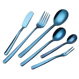 Ensemble de couverts en métal de qualité supérieure, ensemble de couverts en acier inoxydable, cuillère, fourchette, couteau, collection de vaisselle élégante - Product Image 2