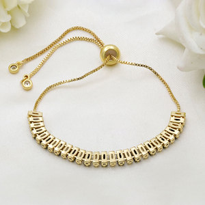 Gold Plated Women Sparkling Zircon <b>Bracelet</b> <b>Adjustable</b> Classic Tennis <b>Bracelet</b> Luxury Jewelry Charm <b>Bracelets</b> for Girls Gifts - Product Image 4