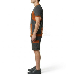 Conjunto de Camiseta y Pantalones Cortos de Verano para Hombre con Logotipo Personalizado, Dos Piezas, Color Sólido, Transpirable, Informal - Product Image 6