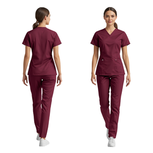 Uniforme Médico Tipo Blusa Cruzada para Mujer, Tejido de Poliéster/Algodón para Uso Hospitalario - Product Image 2