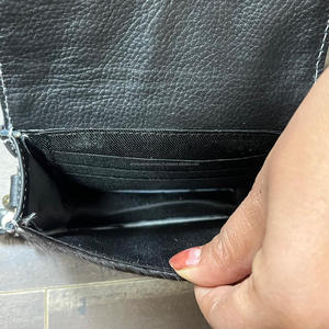 Porte-monnaie miniature en cuir véritable fait à la main avec logo personnalisé, porte-cartes, pochette, cuir de vache à poils, petit portefeuille pour femmes - Product Image 6