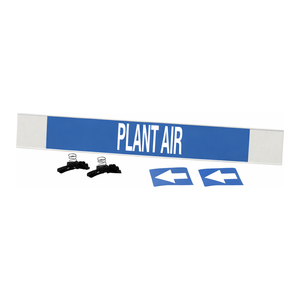 Marcador de Tuberías de Vinilo de Alto Rendimiento Brady PLANT AIR para Líneas de Aire Interiores y Exteriores - Product Image 1
