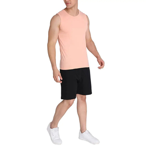 Camisetas de Gimnasio para Hombre de Alta Calidad, Personalizadas, de Color Sólido, Transpirables, Ecológicas, de Algodón/Bambú, Tejidas, para Fitness - Product Image 3