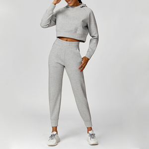Sudadera con Capucha de Manga Larga al por Mayor para Mujer, Ropa Deportiva para Gimnasio y Top Informal para Correr - Product Image 5