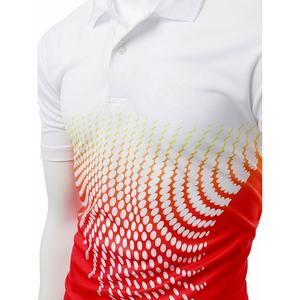Polo de golf décontracté pour homme à séchage rapide 100% coton T-Shirt personnalisé à motif solide imprimé numériquement Vente en gros - Product Image 3