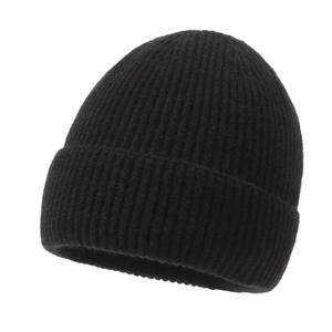 Bonnet d'hiver côtelé en tricot unisexe chaud et épais en acrylique, vente en gros, logo personnalisé - Product Image 2