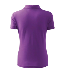 Women's <b>Purple</b> <b>Polo</b> <b>Shirt</b> Short Sleeve Solid Color Casual Knitted Regular Fit OEM Wholesale - Product Image 6
