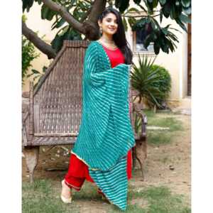 Conjunto de Traje de Gasa Rojo Frambuesa XS - Product Image 5