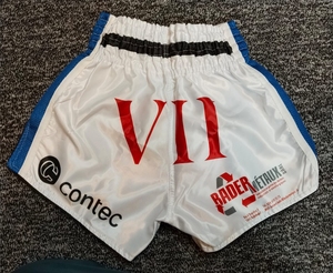 Shorts de boxe personnalisés STALWART IMPEX en polyester et coton pour l'entraînement aux arts martiaux - Coupe confortable, séchage rapide, toutes saisons - Product Image 2